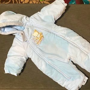 Baby Blue Boys Snowsuit